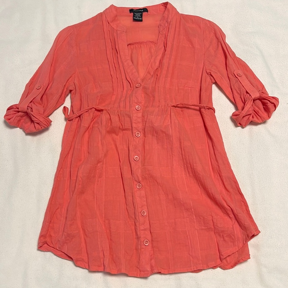Timing 100% cotton button down tunic*